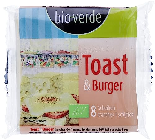 bio-verde Toast & Burger Schmelzkäsescheiben (6 x 150 gr) von Bioverde