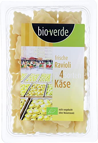 bio-verde Frische Ravioli mit 4 Sorten Käse (6 x 250 gr) von Bioverde