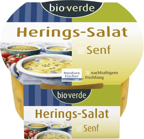 bio-verde Herings-Salat in Senf-Marinade (6 x 150 gr) von Bioverde