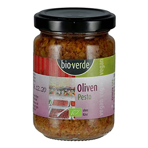 bio-verde - Oliven-Pesto vegan - 125 ml - 6er Pack von bio-verde