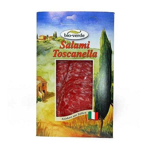bio-verde Salami "Toscanella", luftgetrocknet, geschnitten inkl. Kühlverpackung (80 g) - Bio von bio-verde