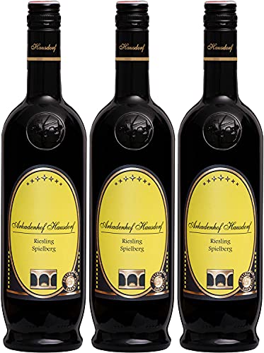Riesling Spielberg - 1000 Rosen | Bio Weißwein trockn | biologisch, vegan, handlese, histaminfrei | Qualitätswein aus Österreich, Wagram | Bioweingut Arkadenhof Hausdorf (3x 0.75l) von Bioweingut Arkadenhof Hausdorf