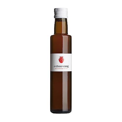 Bioweingut Heideboden - Bio Erdbeeressig 250ml - reiner Gärungsessig - fruchtig würziger Geschmack - aus heimischen Erbeeren von Bioweingut Heideboden von Bioweingut Heideboden