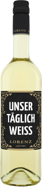 Bioweingut Lorenz Unser Täglich Weiß Weißwein Bio/Vegan halbtrocken 0,75 l von Bioweingut Lorenz