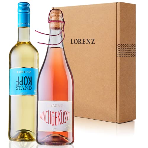 Verführung | Weingeschenkidee Bioweingut Lorenz | Auszeichnung Weinkritiker Eichelmann: „Starke Kollektion“ | Design: unikat! | Bioland zertifiziert | nachhaltige FSC-Verpackung | 2 x 0,75 Ltr von Bioweingut Lorenz