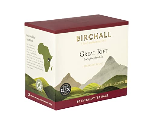 Birchall Great Rift Frühstücks-Mischung, 80 Teebeutel für den täglichen Gebrauch, 3 Boxen à 240 Beutel von Birchall