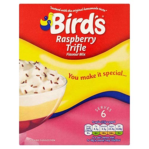 Bird's Trifle Mix Himbeere-Creme - 145g - Einzelpackung von Birds