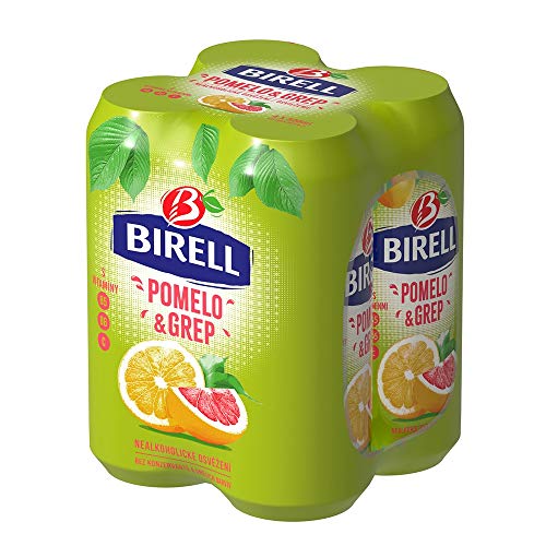 Birell Erfrischendes alkoholfrei Radler mit Pomelo & Grapefruit Geschmack (4 x 500ml) EU Dosenbier von Birell