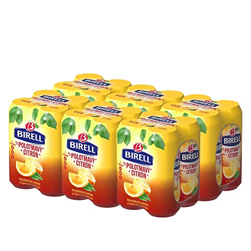 Birell Polotmavy Citron - Halbdunkles Alkoholfreies Radler mit Zitrone (24 x 500ml) von Birell