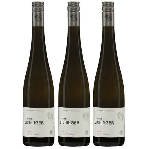 Birgit Eichinger Grüner Veltliner Strass Kamptal DAC Weißwein Wein trocken Österreich I Versanel Paket (3 x 0,75l) von Birgit Eichinger