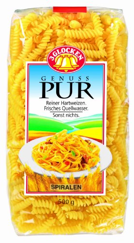 Birkel 3 Glocken Genuss Pur Spiralen, 15er Pack (15 x 500 g Beutel) von Birkel