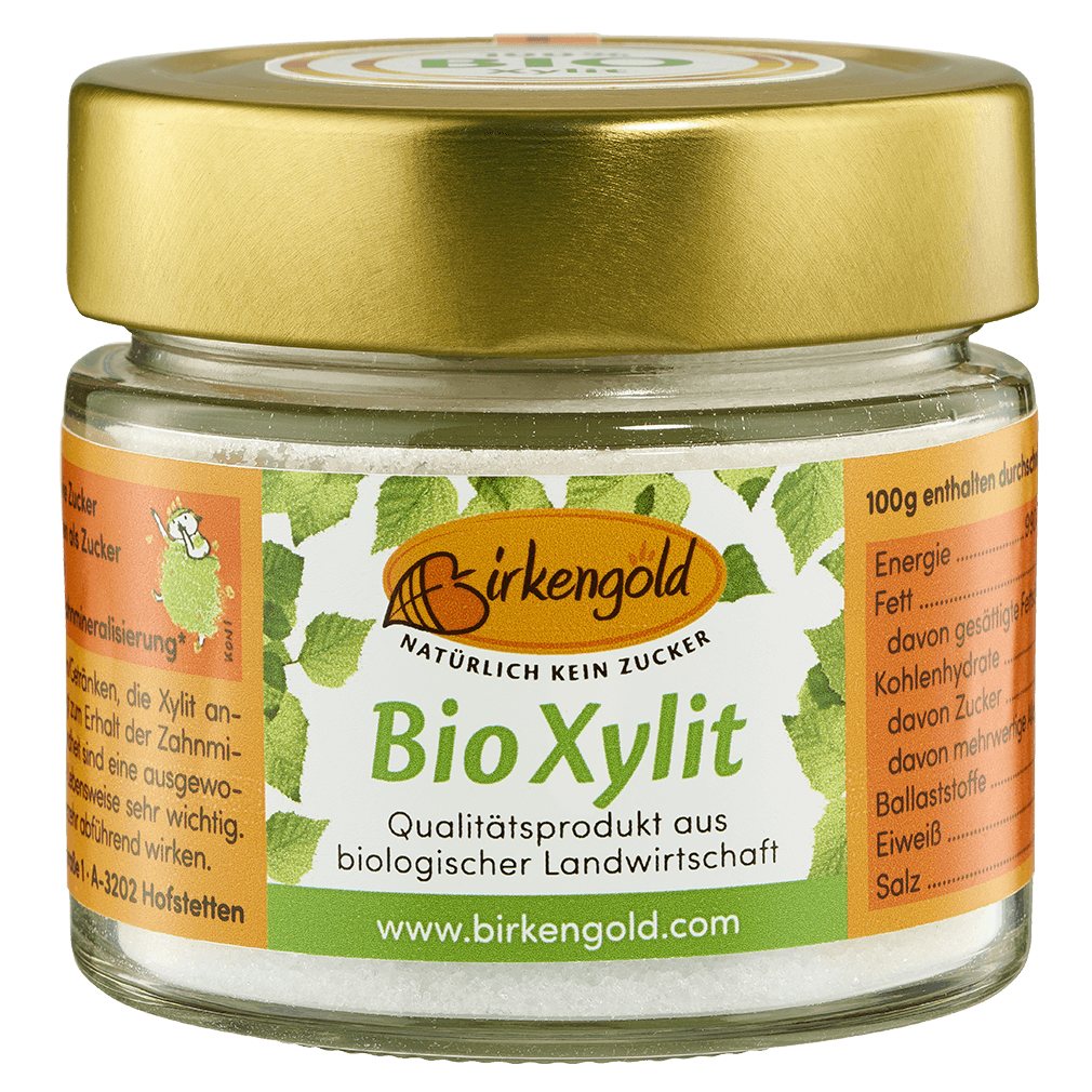 Bio Xylit Glas, 140g von Birkengold