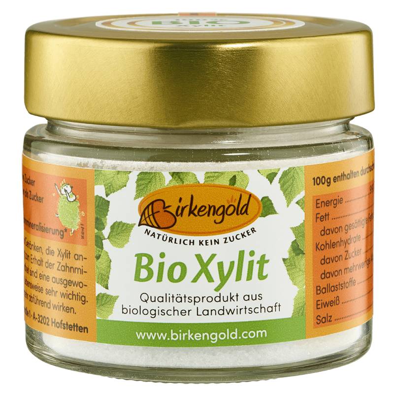 Bio Xylit Glas, 140g MHD 25.03.2024 von Birkengold
