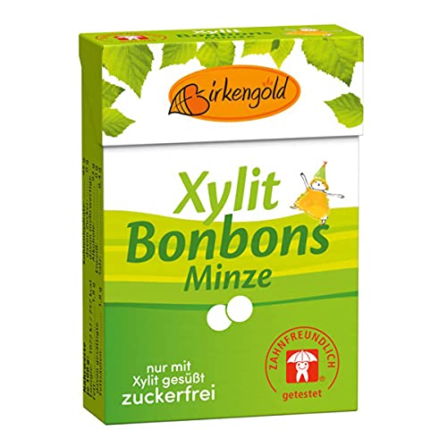Birkengold - Bonbons Minze - 30 g - 12er Pack von Birkengold