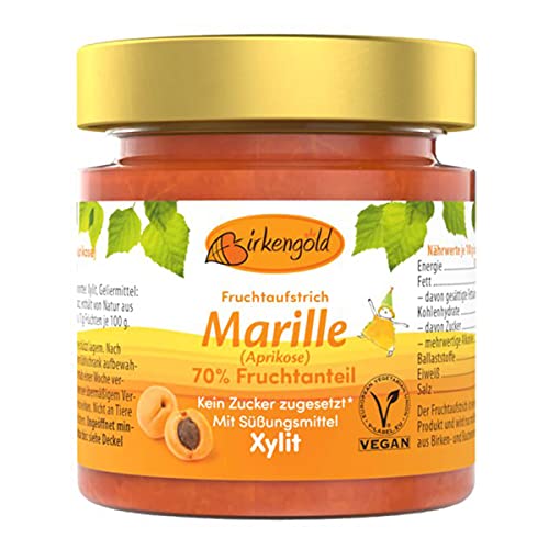 Birkengold - Marille-Aprikose Fruchtaufstrich - 200 g - 6er Pack Birkengold - Marille-Aprikose Fruchtaufstrich - 200 g - 6er Pack von Birkengold