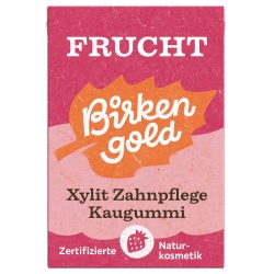 Frucht-Kaugummi zur Zahnpflege von Birkengold