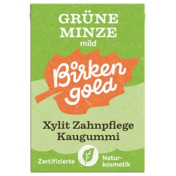 Minz-Kaugummi zur Zahnpflege Minz-Kaugummi zur Zahnpflege von Birkengold