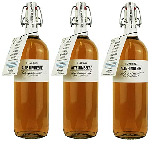 Birkenhof Alte Himbeere in Bügelflasche (3 x 1,0 Ltr.) von Birkenhof