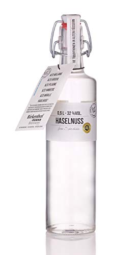 BIRKENHOF Brennerei | Haselnuss - feine Spirituose aus gerösteten Haselnüssen | (1 x 0,5l ) - 32 % vol. von Birkenhof Brennerei