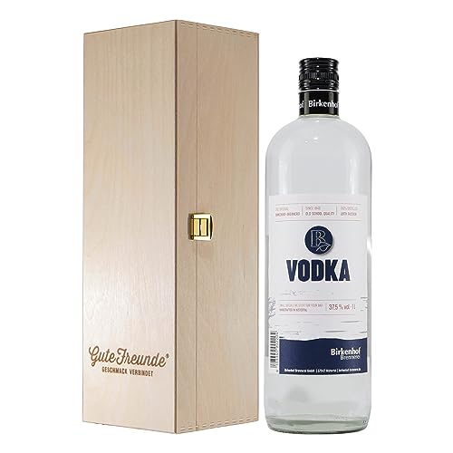 Birkenhof Vodka mit Geschenk-Holzkiste von Birkenhof