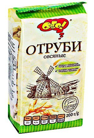 Haferkleie-Erzeugnis 200g Отруби овсяные von dakomyo