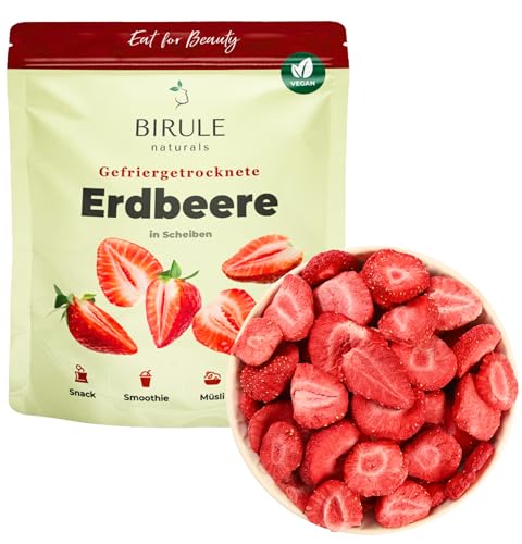 BIRULE naturals Gefriergetrocknete Erdbeeren 200g | Erdbeere gefriergetrocknet | 100% getrocknete Früchte ohne Zusatz von Zucker | vegane, laktose- und glutenfreie Snacks BIRULE naturals Gefriergetrocknete Erdbeeren 200g | Erdbeere gefriergetrocknet | 100% getrocknete Früchte ohne Zusatz von Zucker | vegane, laktose- und glutenfreie Snacks von Birule naturals
