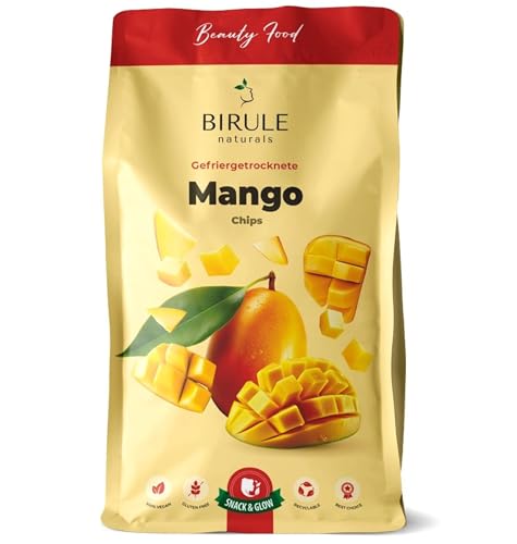 BIRULE naturals Gefriergetrocknete Mango 120g | Getrocknete Mango Chips | 100% reine Frucht ohne Zuckerzusatz | Perfekter Snack für unterwegs, Geschenk, Süßigkeiten Ersatz BIRULE naturals Gefriergetrocknete Mango 120g | Getrocknete Mango Chips | 100% reine Frucht ohne Zuckerzusatz | Perfekter Snack für unterwegs, Geschenk, Süßigkeiten Ersatz von Birule naturals