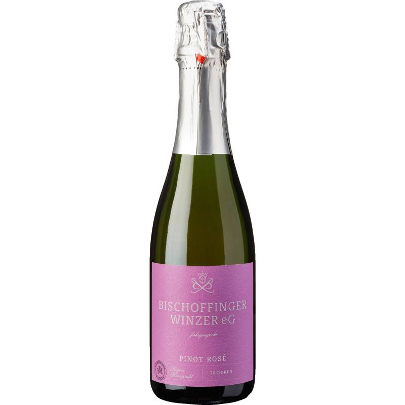Bischoffinger Winzer Pinot Rosé Jahrgangsekt, Trocken, Baden, 0,375 L, Baden, 2022, Schaumwein von Bischoffinger Winzer eG