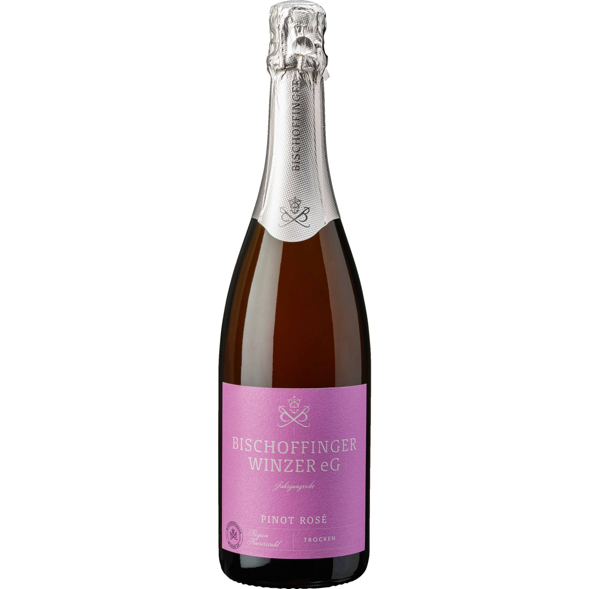 Bischoffinger Winzer Pinot Rosé Jahrgangsekt, Trocken, Baden, Baden, 2023, Schaumwein Bischoffinger Winzer Pinot Rosé Jahrgangsekt, Trocken, Baden, Baden, 2023, Schaumwein von Bischoffinger Winzer eG