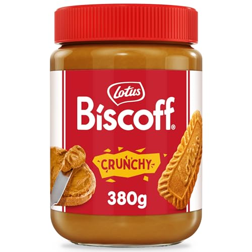 Lotus Biscoff Brotaufstrich - Crunchy Lotus Biscoff Creme - Karamellgeschmack - mit extra viel Gebäck - vegan - ohne Zusatz von Aromen und Farbstoffen , 380g (1er Pack) von Biscoff