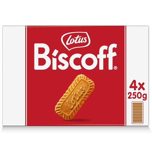 Lotus Biscoff | Original Karamellisierter Keks | Einzigartiger Knuspriger Geschmack | Vegan | Kein Zusatz von Aromen oder Farbstoffen | 4 x 250g | 1 kg von Biscoff