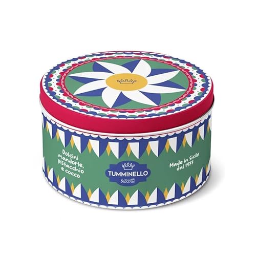 Scilla-Dose mit Mandel-, Pistazien- und Kokosnuss-Pralinen 120 gr Scilla-Dose mit Mandel-, Pistazien- und Kokosnuss-Pralinen 120 gr von Biscotti Tumminello
