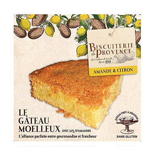 Biscuiterie de Provence | Mandelkuchen mit Zitrone | ohne Mehl gebacken | glutenfrei | 240g von Biscuiterie de Provence
