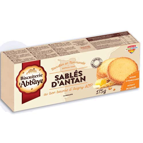 Biscuitere de l'Abbaye - Buttersandkekse Natur (Sablés d'Antan) 175 g von Biscuiterie de l' Abbaye