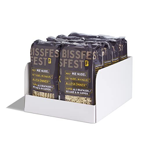 bissfest Bio Mie Nudeln 2 kg (8 x 250 g) - vielseitige asiatische Nudeln für Wok, Suppengerichte oder als Beilage von Bissfest