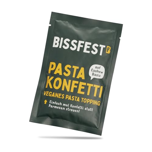 Bissfest Veganer Parmesan 3x70g - Vegane Streukäse Alternative auf hochwertiger Cashewbasis - Glutenfrei & Frei von Zusatzstoffen und künstlichen Aromen Bissfest Veganer Parmesan 3x70g - Vegane Streukäse Alternative auf hochwertiger Cashewbasis - Glutenfrei & Frei von Zusatzstoffen und künstlichen Aromen von Bissfest