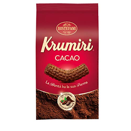 3x Bistefani Krumiri al cacao Kekse mit Kakao biscuits cookies 300g sehr feiner Kakao 100% Italienische Kekse von Bistefani