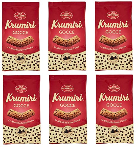 6x Bistefani Dunkle Schokolade Tropfen Krumiri Kekse 300g biscuits cookies kuchen 6x Bistefani Dunkle Schokolade Tropfen Krumiri Kekse 300g biscuits cookies kuchen von Bistefani