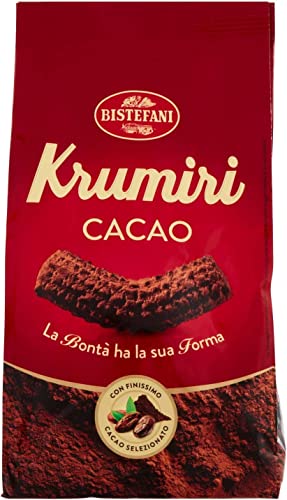 6x Bistefani Krumiri al cacao Kekse mit Kakao biscuits cookies 300g sehr feiner Kakao 100% Italienische Kekse von Bistefani