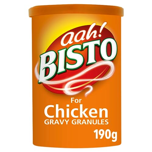 Bisto Flavoursome & Delicious Chicken Sauce Granulat für herzhafte Familienmahlzeiten, 190 g Trommel (1 Stück) von Bisto