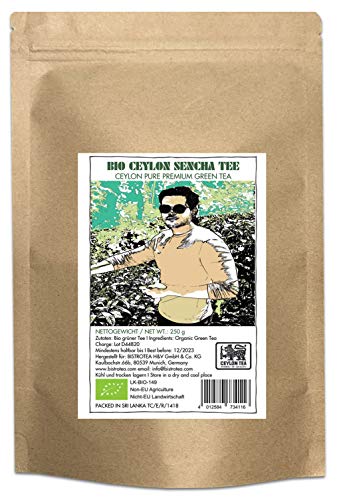 Bistrotea Bio Ceylon Grüner Tee - Sencha lose – 1 Beutel 250 g von Bistrotea