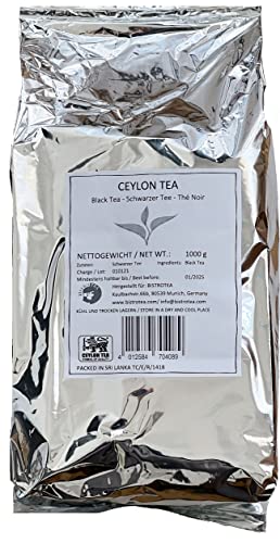 Bistrotea Ceylon Schwarztee | loser Tee 1.000g Beutel | Vorteilspackung von Bistrotea