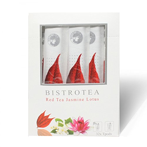 Bistrotea TPods 32 Teesticks BIO|Jasmine Lotus|einzeln in Aromaschutzkuverts verpackt|4er Pack je 32 pro Sorte=128 Sticks von Bistrotea
