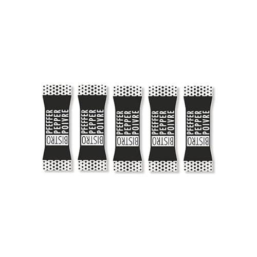 BISTROPFEFFER 1000 Sticks x 0,2g Pfeffer schwarz | 2er Pack = 2.000 Sticks von Bistrozucker