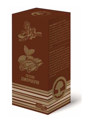BistroSugar Streuer | Ceylon Zimt gemahlen | 5er Pack – 1000g Nettofüllmenge | 1 Streuer mit 200g BistroSugar Streuer | Ceylon Zimt gemahlen | 5er Pack – 1000g Nettofüllmenge | 1 Streuer mit 200g von Bistrozucker