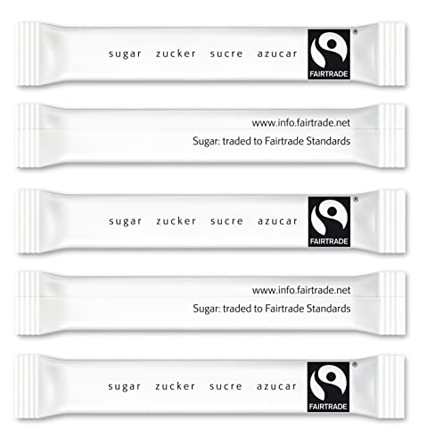 Zuckersticks FAIRTRADE 1000 Sticks befüllt mit 3,5g weißem Zucker von Bistrozucker
