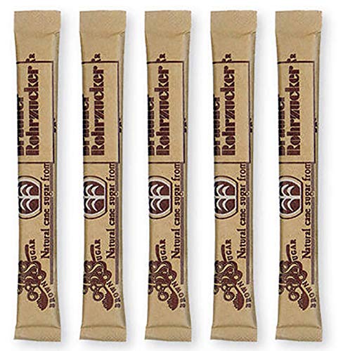 Zuckersticks FIVE O´CLOCK 500 Sticks befüllt mit 4g braunem ROHRZUCKER von Bistrozucker