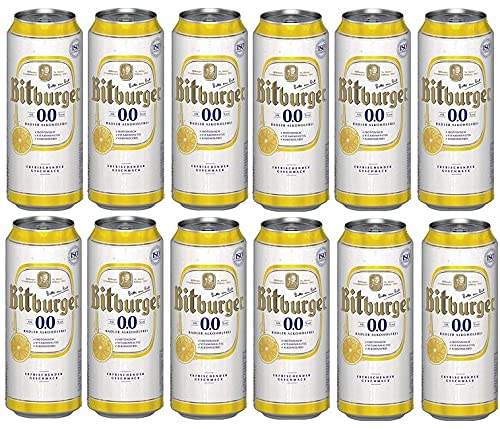 12 Dosen Bitburger Radler Alkoholfrei a 0,5 L 0% vol. inc. EINWEG Pfand von Bitburger