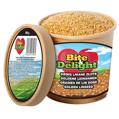 Bite & Delight Goldener Leinsamen - Omega-3 Power für Ihre Ernährung - Glutenfrei - Sojafrei - Ganze Samen ohne Zusätze - Reich an Mineralien und Ballaststoffen - Vielseitig in Küche - 750 ml Bite & Delight Goldener Leinsamen - Omega-3 Power für Ihre Ernährung - Glutenfrei - Sojafrei - Ganze Samen ohne Zusätze - Reich an Mineralien und Ballaststoffen - Vielseitig in Küche - 750 ml von Bite & Delight