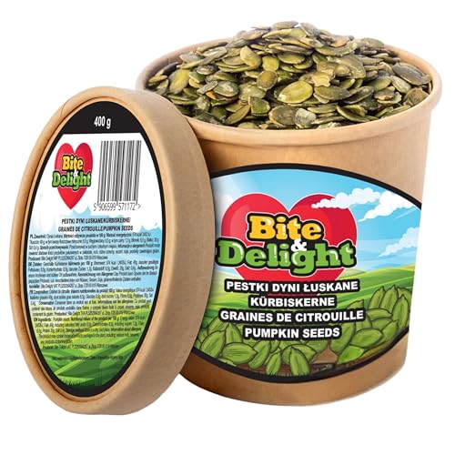 Bite & Delight Kürbiskerne Geschält - Ungesalzen Ungeröstet - Knackige Kürbiskerne - Schalenlos zum Knabbern - Kürbis Kerne Roh ohne Schale - Vegan in Rohkostqualität - Eiweißquelle - 750 ml Bite & Delight Kürbiskerne Geschält - Ungesalzen Ungeröstet - Knackige Kürbiskerne - Schalenlos zum Knabbern - Kürbis Kerne Roh ohne Schale - Vegan in Rohkostqualität - Eiweißquelle - 750 ml von Bite & Delight